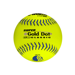 WorthT Super Gold Dot Classic 12 in. Slow-Pitch Softballs