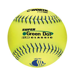 WorthT Super Green Dot 11 in. Slow-Pitch Softballs
