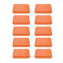 10 Pack 4" Fitness Steps Orange