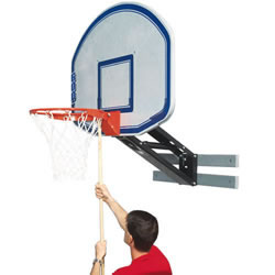 Bison QwikChange&trade; Graphite Basketball Shooting Station with Fan Shaped Backboard