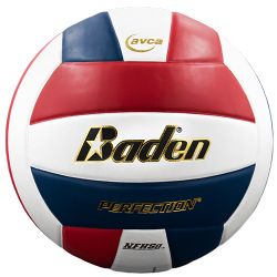 Baden Perfection Leather Volleyball (Red/White/Blue)
