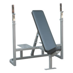 Champion Barbell&trade; Incline Weight Bench with Spotter Platform