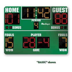 BSN SPORTS 8' x 5' Basketball Scoreboard w/ Double Bonus & Timeouts Left