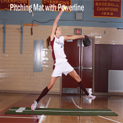 ProMounds Jennie Finch Pitching Mat with Powerline