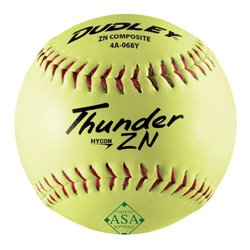 Dudley® Thunder HyCon ZN 12 in. ASA Slow-Pitch Softballs (12-Pack)