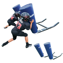 3 Man Youth Sled - Cone Pad - Royal