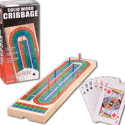 Wood Cribbage Game