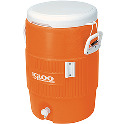 Igloo® 5 Gallon Orange Cooler w/Seat Lid