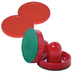 Set of 2 Strikers & 2 (2 1/2" ) Pucks