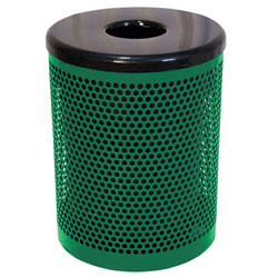 32 Gallon Trash Receptacle Perforated