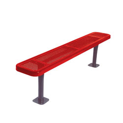 8' Park Bench w/o Back-Surf. Mnt Perf.