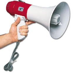 1000 Yard Megaphone w/ Built in Trigger Microphone