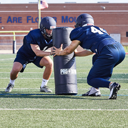 Round Blocking Dummy 13" X 38" 10 lb -Black