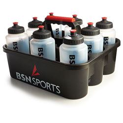 BSN SPORTS Bottle Carrier w/ 8 Qt Bottles