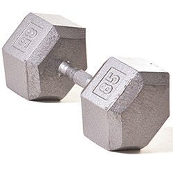 Hex Dumbbell w/ Straight Handle 85 lb